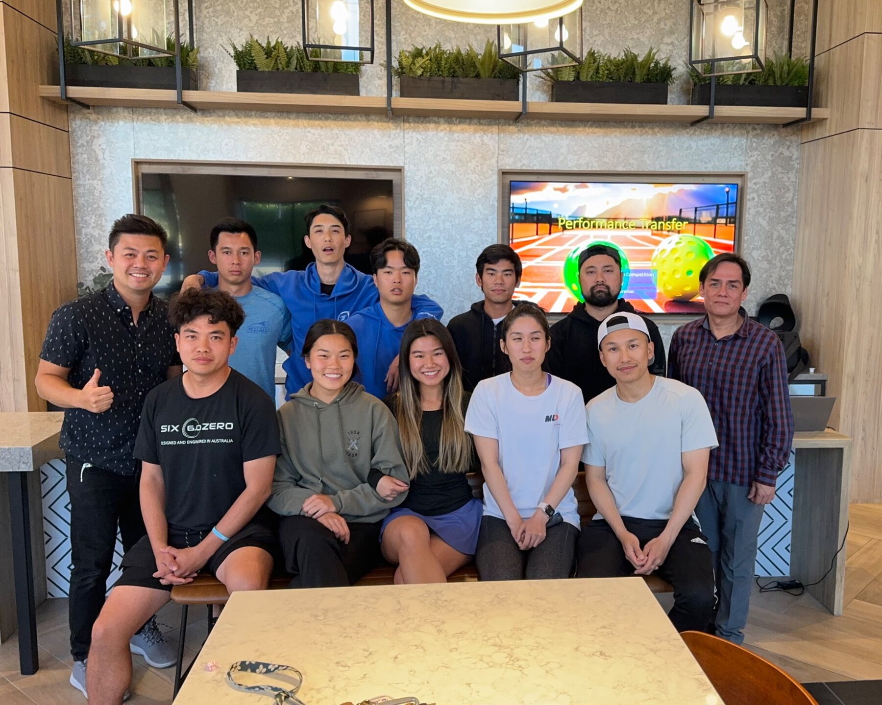 Athletes attending a performance development workshop